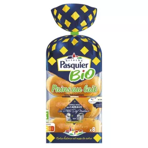 Pain Au Lait Bio x8, 280g - BRIOCHE PASQUIER