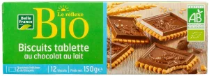 Chokoleti ndogo ya chokoleti na maziwa ya kutafakari ya kikaboni 150g - BELLE FRANCE