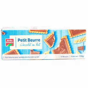 Petit Beurre Cioccolato Al Latte X 12 150g - BELLE FRANCE