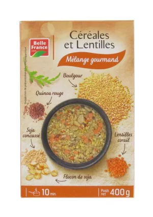 Gourmet-Mischung aus Getreide und Linsen 400g - BELLE FRANCE