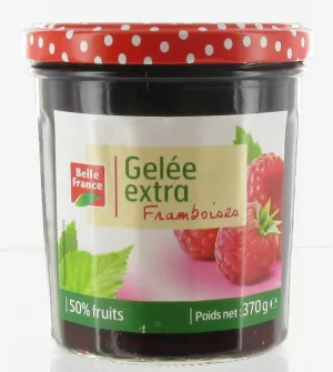 Gelatina Extra De Frambuesa 370g - BELLE FRANCE