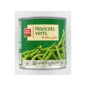 Haricots vrts extra finas 400g - BELLE FRANCE