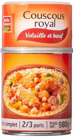 Nyama ya kuku ya Couscous Royal 1050g - BELLE FRANCE