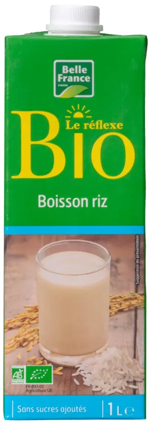 مشروب كالسيوم الأرز لو ريفلكس عضوي 1 لتر - BELLE FRANCE