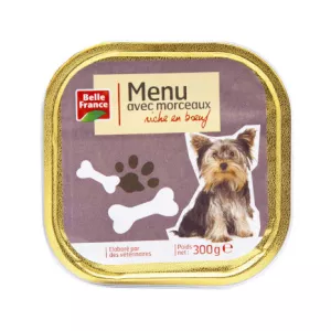 Barq.chien Boeuf 300g - BELLE FRANCE