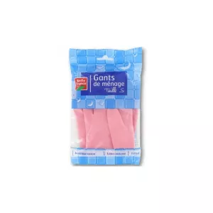 Găng tay gia dụng màu hồng 1 đôi Size S - BELLE FRANCE