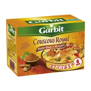 كسكس دجاج باللحم البقري والمرقاز 760 جرام - GARBIT