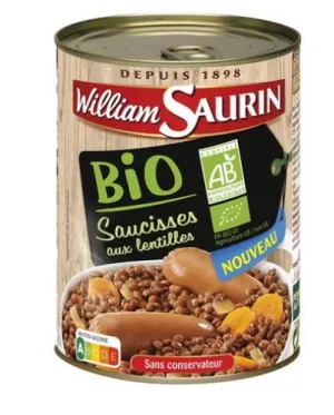 Saucisses Lentilles Bio 420g