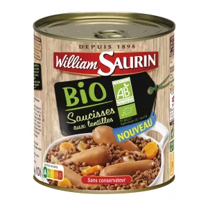 Saucisses Lentilles Bio 840g
