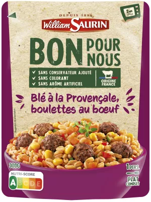 Thịt bò viên Provença lúa mì làm sẵn, 300g - WILLIAM SAURIN