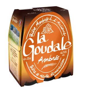 老式琥珀啤酒，6x25cl - LA GOUDALE