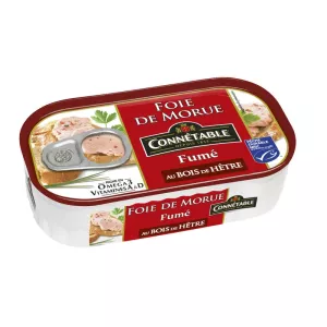 Sabor Fígado de Bacalhau Defumado, 121g - CONNÉTABLE