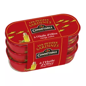 Cá mòi với dầu ô liu nguyên chất thêm, 169g - CONNÉTABLE