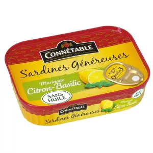 Sardine ya limau kubwa, 140g - CONNÉTABLE