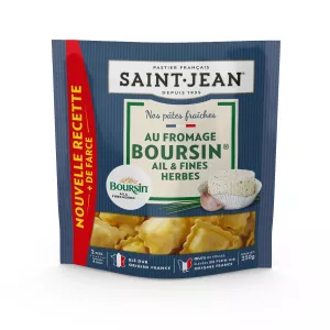 Pasta safi na vitunguu vya jibini vilivyojengwa na mimea nzuri 250g - SAINT JEAN