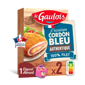 Escalope Cordon Bleu Authentique, x2 - LE GAULOIS
