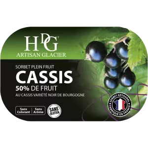 Sorbet Cassis 487,5g - Histoires De Glaces