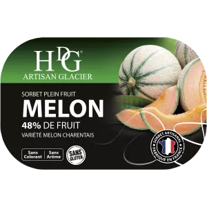 シャーベットメロン 487.5g - Histoires De Glaces
