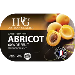 Sorbet Abricot 487.5g - Histoires De Glaces
