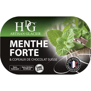 Sterk muntchocolade-ijs 487,5 g - Histoires De Glaces