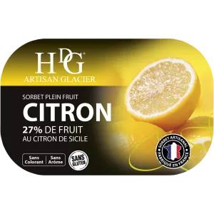Sorbet Lemon 487.5g - Histoires De Glaces