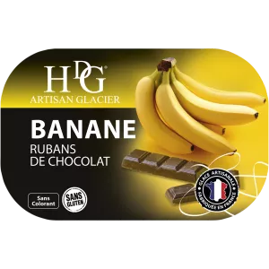 Cintas de Plátano y Chocolate 487,5g - Histoires De Glaces