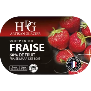 Sorbete de Fresa Mara Des Bois 487,5g - Histoires De Glaces