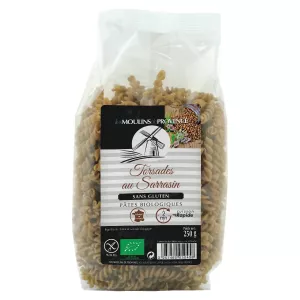 有機そば粉パスタツイスト 250g - Les Moulins De Provence