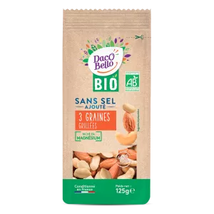 Túi 3 Hạt Rang Không Muối, 125g - DACO BELLO