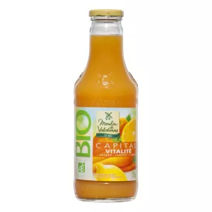 Jus de carotte/orange/ citron BIO 75cl - MOULIN DE VALDONNE