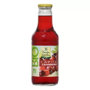 Jus capital cranberry BIO 75cl - MOULIN DE VALDONNE