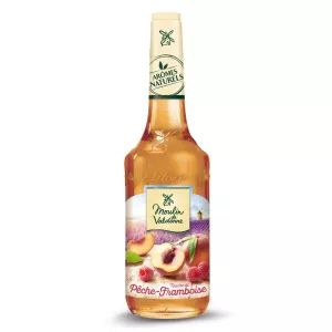Pfirsich-Himbeersirup 70cl - MOULIN DE VALDONNE