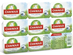 Чистый козий свежий сыр 9 порций 162г - CHAVROUX