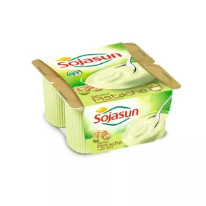 Yaourt saveur pistache 4x100g - SOJASUN