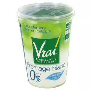 Fromage Blanc Bio 0% 500g - VRAI