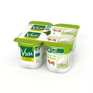 Yaourt Bio Natuur 4x125g - VRAI