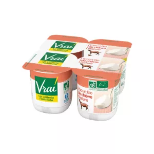 Vero formaggio di capra naturale biologico 4x120g