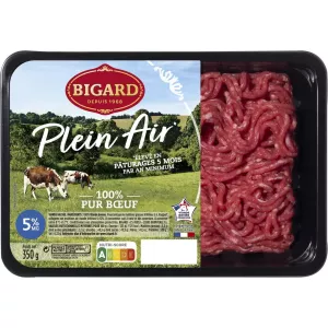 Viande hachée pur bœuf 5% MG 350g - BIGARD