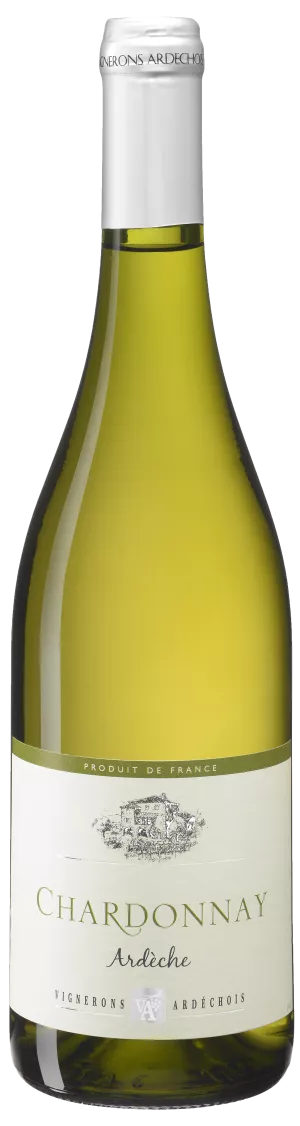 Vino Blanco del Valle del Ródano Chardonnay, 14°, 75cl - VIGNERONS ARDECHOIS