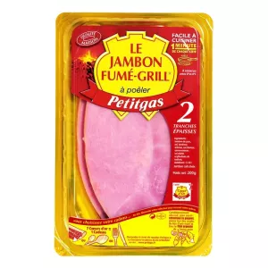 Jambon Fumé Grill à poêler, 200g - PETITGAS