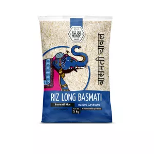 Gạo dài Basmati Voi 5kg - RIZ DU MONDE