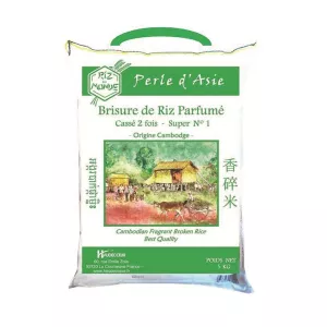 Gạo có mùi thơm Cambodge Super N ° 1 bị hỏng 2 lần 5kg - RIZ DU MONDE