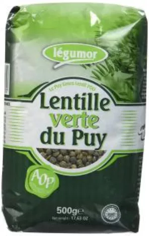 Green Lentils From Puy 500g - Legumor