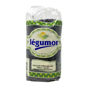 Белуга черная чечевица Канада 500г - LÉGUMOR