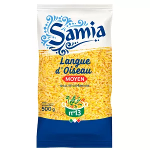 معكرونة لسان عصفور متوسطة رقم 13 500 جرام - SAMIA