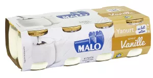 Yaourt au lait entier saveur vanille - MALO