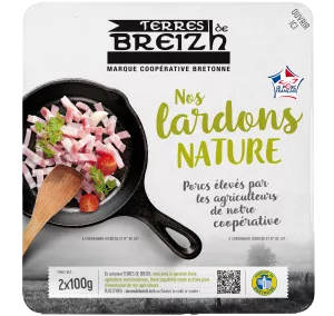 Lardon Nature, 2x100g - TERRE DE BREIZH