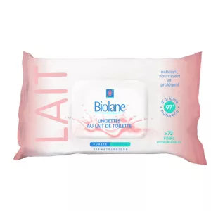 Lingettes au lait de toilette x72 - BIOLANE