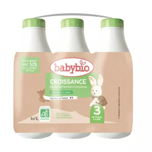 6x1l Croissance 12m-3a Babybio - BABYBIO