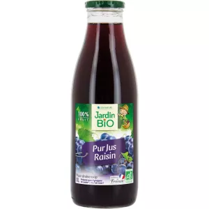 Suco de uva orgânico puro 1L - JARDIN Bio